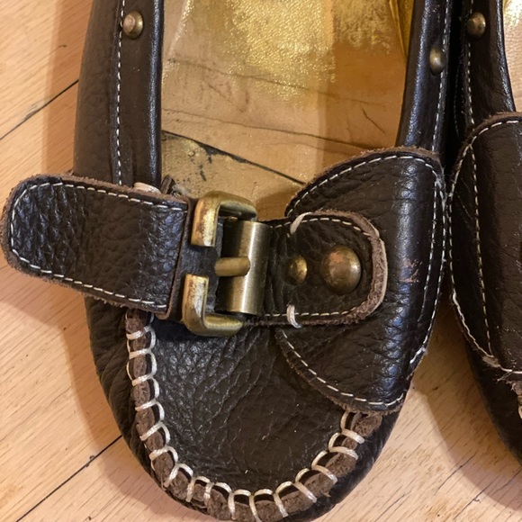 Brown leather Chloé flats - Picture 3 of 8